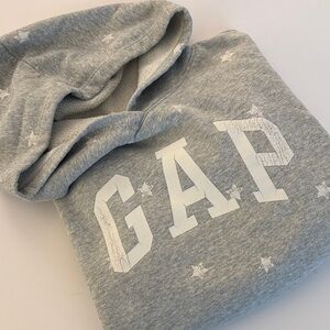 GAP Kids Light Gray Star Hoodie